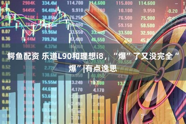 鳄鱼配资 乐道L90和理想i8，“爆”了又没完全“爆”|有点逸思