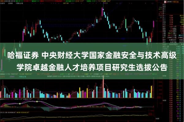 哈福证券 中央财经大学国家金融安全与技术高级学院卓越金融人才培养项目研究生选拔公告
